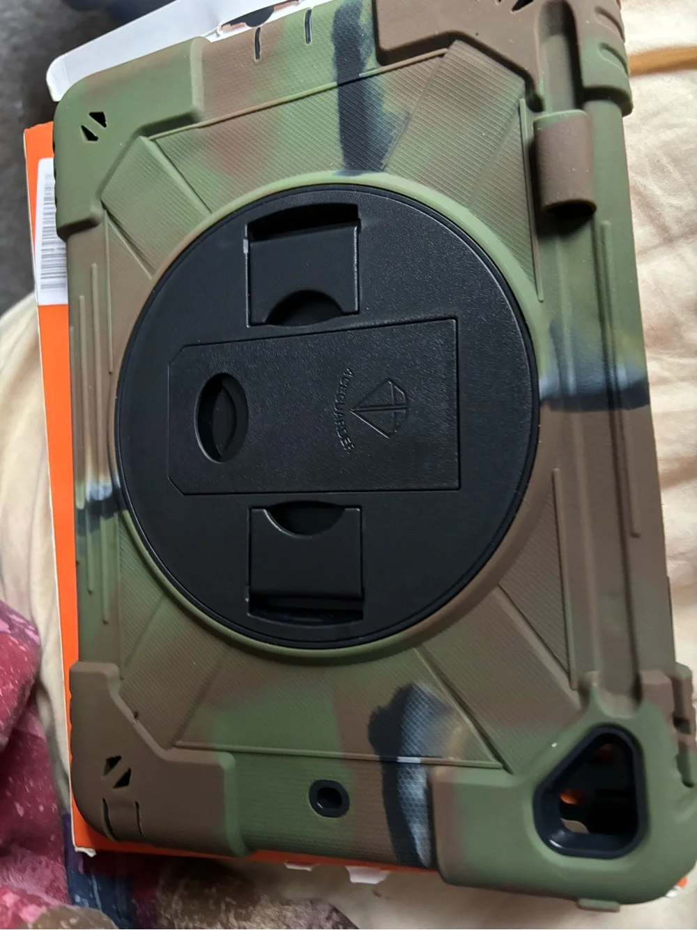 Kids Train iPad Case - military green and black
